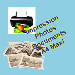 Impression de photos et documents jusqu'au format A4 maxi