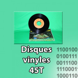 Numérisation de disques vinyles 45 Tours au format mp3 ou CD Audio