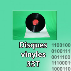 Numérisation de disques vinyles 33 Tours au format mp3 ou CD Audio