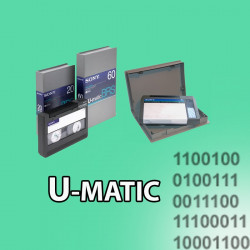 Numérisation de cassettes U-Matic au format mpeg2 sur DVD