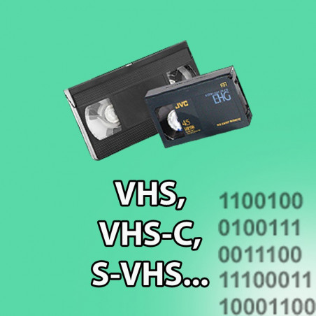 Numérisation de cassettes vidéo au format VHS, VHSC, S-VHS au format mpeg2 qualité DVD