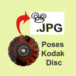 Numérisation de poses individuelles de disques Kodak sur CD et DVD