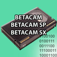 Numérisation de cassettes vidéo Betacam SP SX
